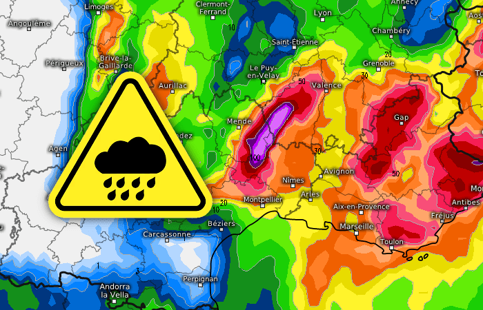 Épisode de fortes pluies prévu au sud-est ce week-end