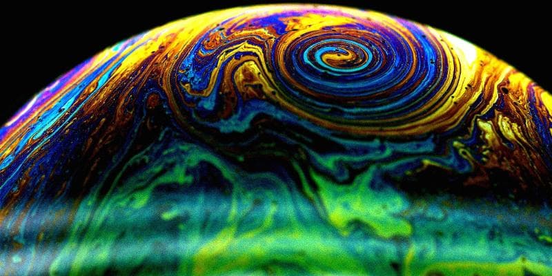 Image d'illustration pour Prévoir l'intensité des cyclones avec des bulles de savon