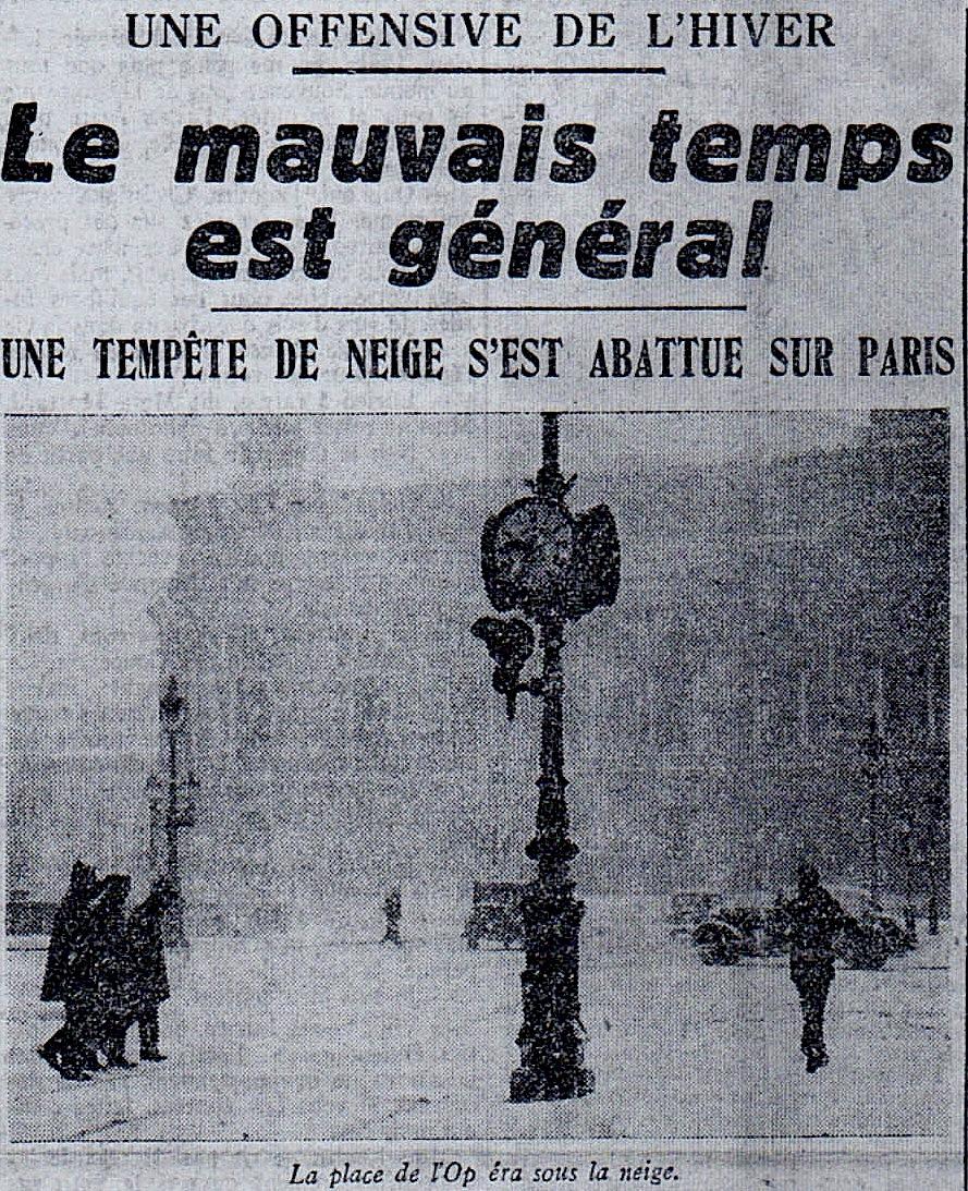 French: Affiche: le temps-neige