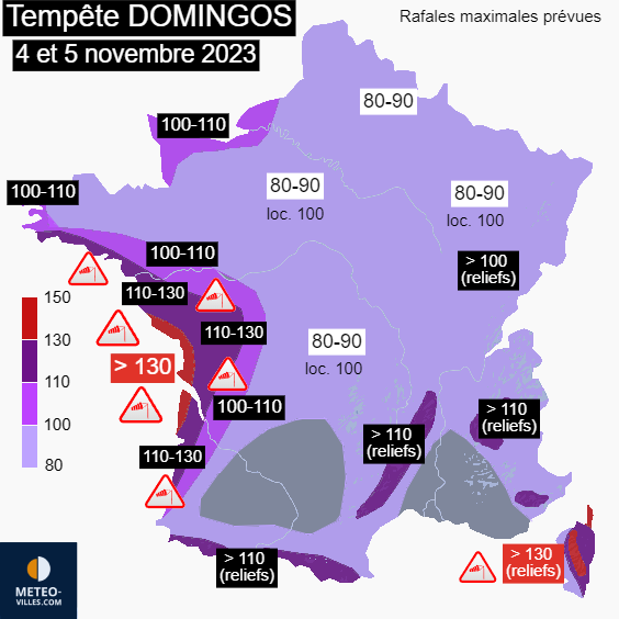 Météo-France - 🟠 Tempête #Domingos : vigilance dans